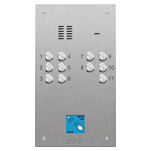 4311/08 11 button VR S Steel panel, engravable, prox. size D