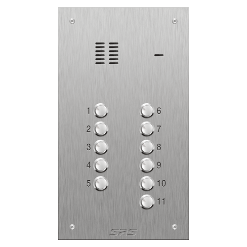 4311 11 button VR S Steel panel, engravable size D