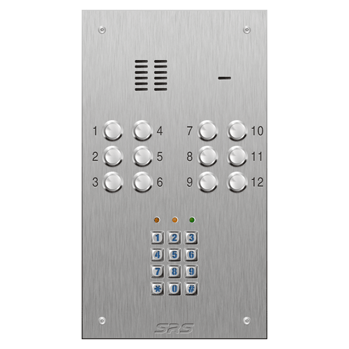 4312/05 12 button VR S Steel panel, engravable, Keypad    size D