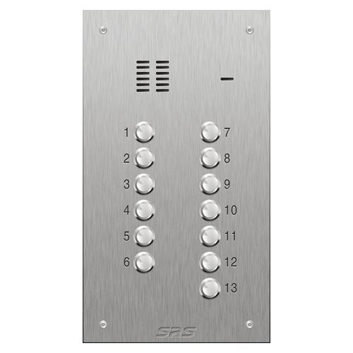 4313 13 button VR S Steel panel, engravable size D