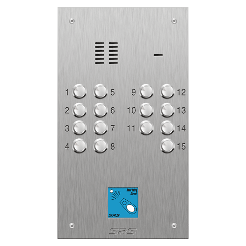 4315/08 15 button VR S Steel panel, engravable, prox. size D