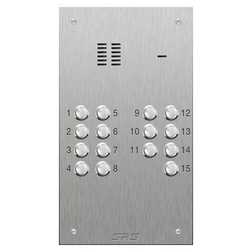 4315 15 button VR S Steel panel, engravable size D
