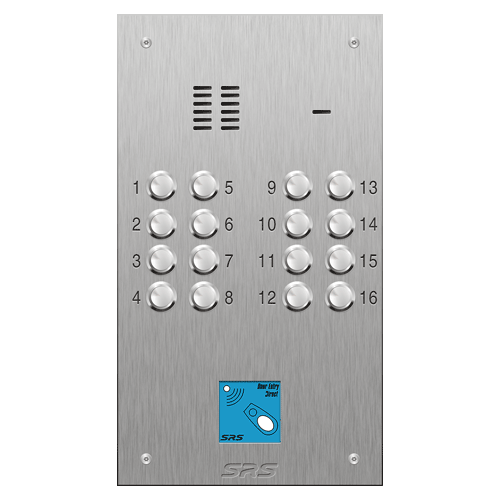 4316/08 16 button VR S Steel panel, engravable, prox. size D