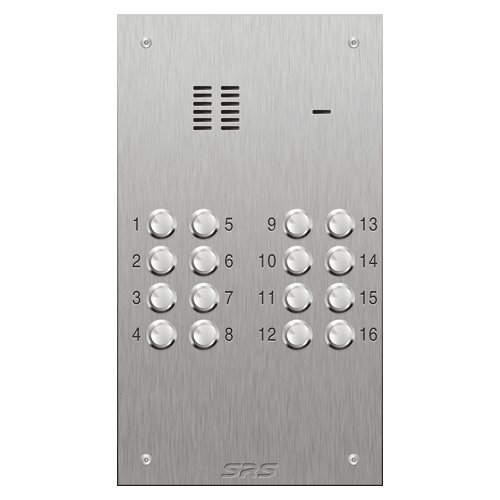 4316 16 button VR S Steel panel, engravable size D