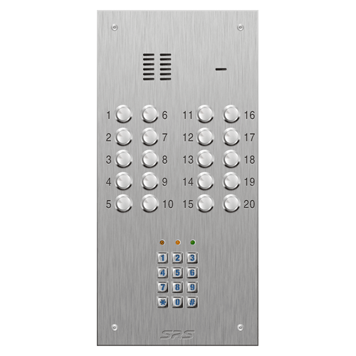4320/05 20 button VR S Steel panel, engravable, Keypad    size D2