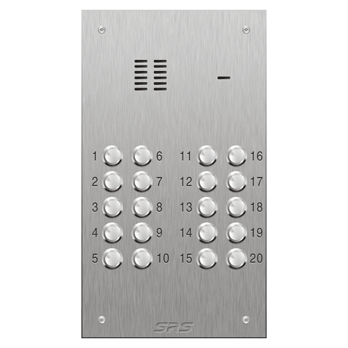 4320 20 button VR S Steel panel, engravable size D