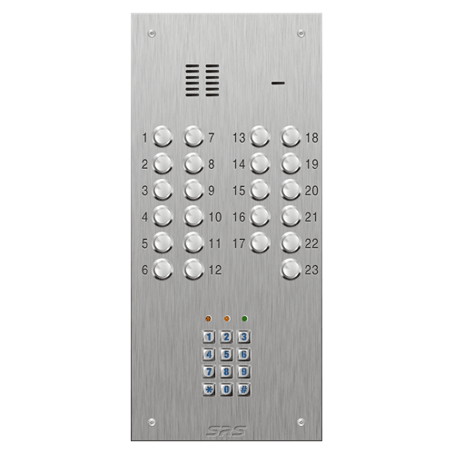 4323/05 23 button VR S Steel panel, engravable, Keypad    size D3