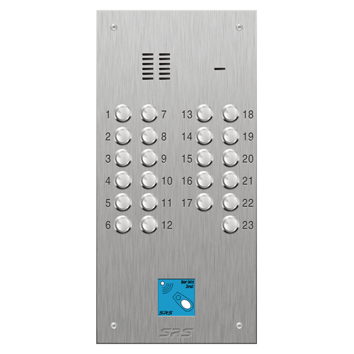 4323/08 23 button VR S Steel panel, engravable, prox. size D2