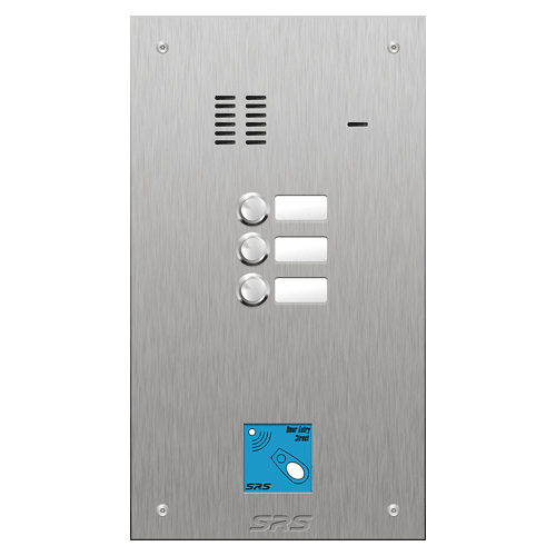 4403/08 03 button VR S Steel panel, name windows, prox.   size D