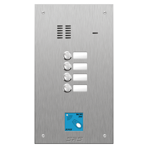 4404/08 04 button VR S Steel panel, name windows, prox.   size D