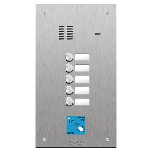 4405/08 05 button VR S Steel panel, name windows, prox.   size D
