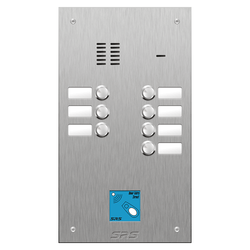 4407/08 07 button VR S Steel panel, name windows, prox.   size D
