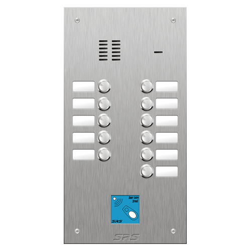 4411/08 11 button VR S Steel panel, name windows, prox.   size D1