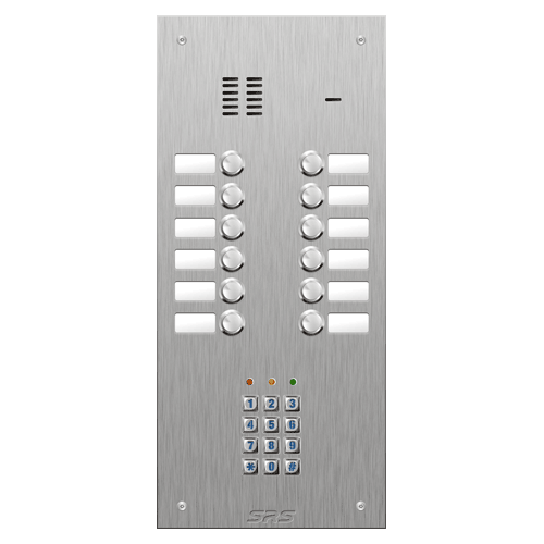 4412/05 12 button VR S Steel panel, name windows, keypad size D3