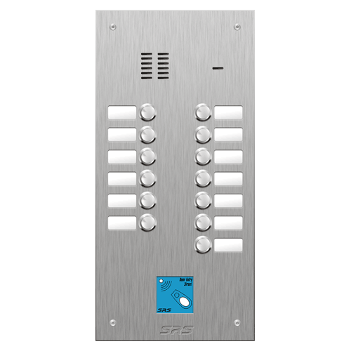 4413/08 13 button VR S Steel panel, name windows, prox.   size D2