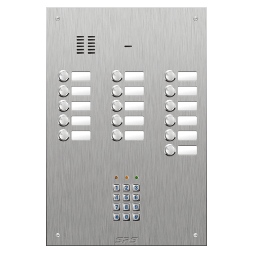 4416/05 16 button VR S Steel panel, name windows, keypad size D4