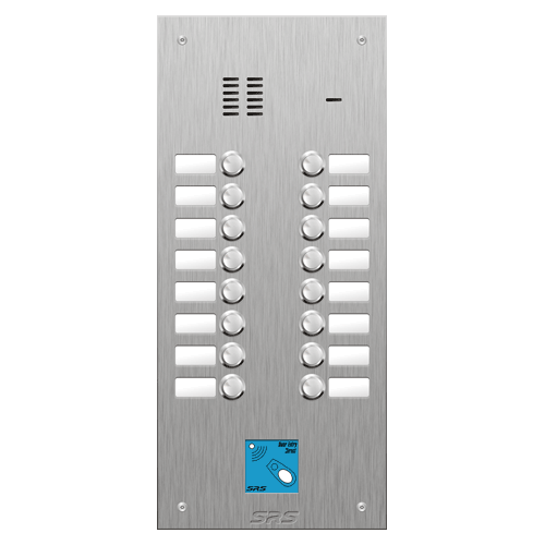 4416/08 16 button VR S Steel panel, name windows, prox.   size D3