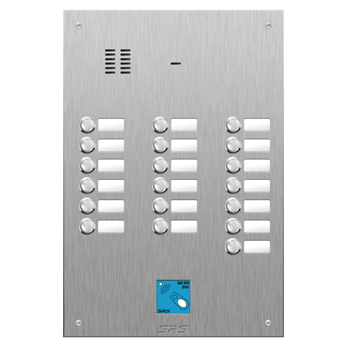 4419/08 19 button VR S Steel panel, name windows, prox.   size D4