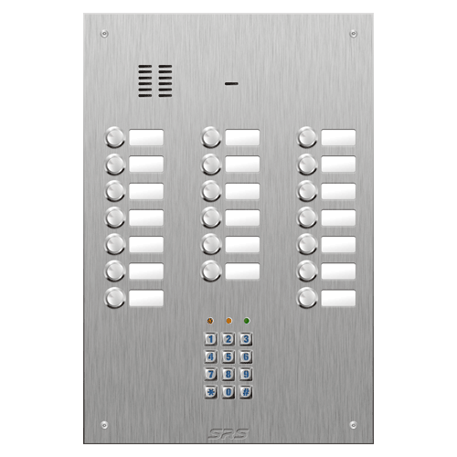 4420/05 20 button VR S Steel panel, name windows, keypad size D4