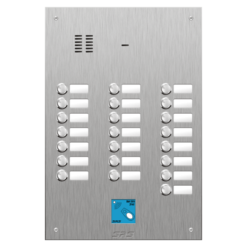4422/08 22 button VR S Steel panel, name windows, prox.   size D4