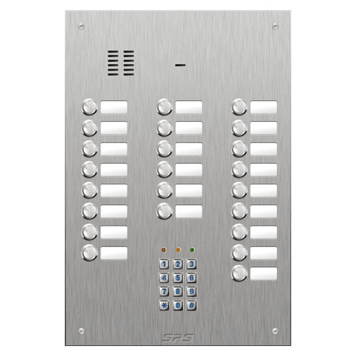 4423/05 23 button VR S Steel panel, name windows, keypad size D4