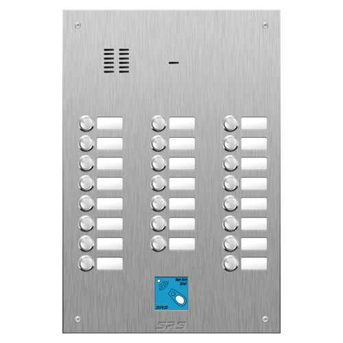 4423/08 23 button VR S Steel panel, name windows, prox.   size D4
