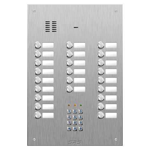 4424/05 24 button VR S Steel panel, name windows, keypad size D4