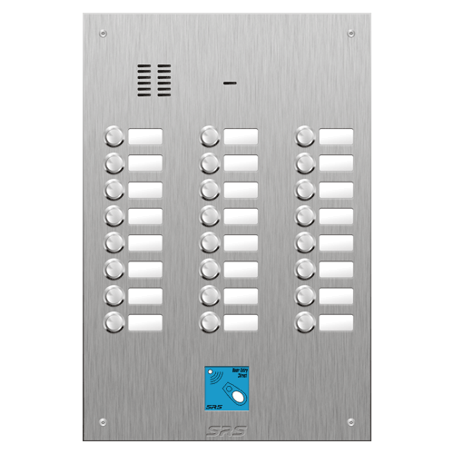 4424/08 24 button VR S Steel panel, name windows, prox.   size D4