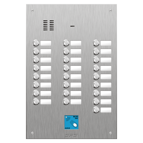 4425/08 25 button VR S Steel panel, name windows, prox.   size D4