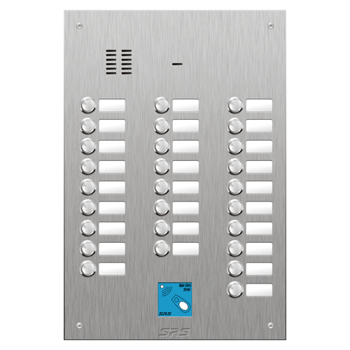 4427/08 27 button VR S Steel panel, name windows, prox.   size D4