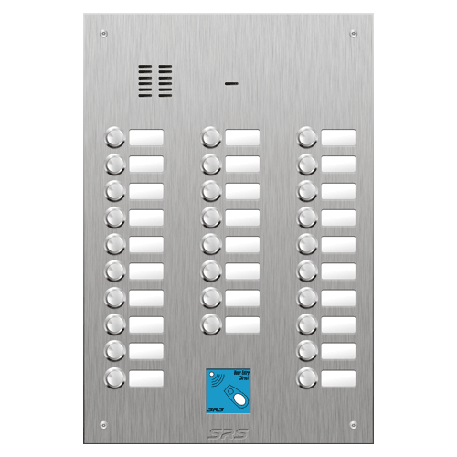 4428/08 28 button VR S Steel panel, name windows, prox.   size D4