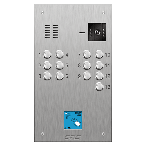 4613/08 13 button S Steel video panel, with prox cut out size D