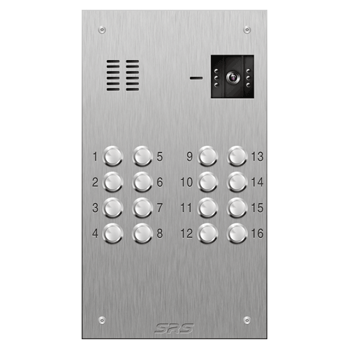 4616 16 button S Steel video panel size D