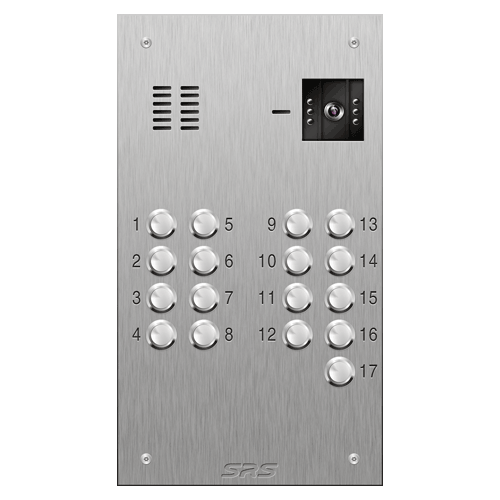 4617 17 button S Steel video panel size D