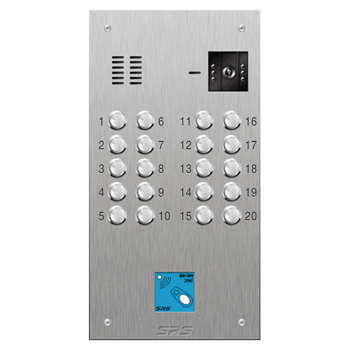 4620/08 20 button S Steel video panel, with prox cut out size D1