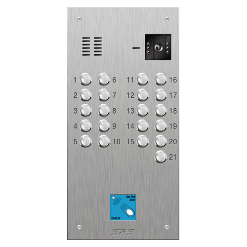 4621/08 21 button S Steel video panel, with prox cut out size D2