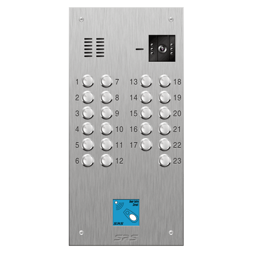 4623/08 23 button S Steel video panel, with prox cut out size D2