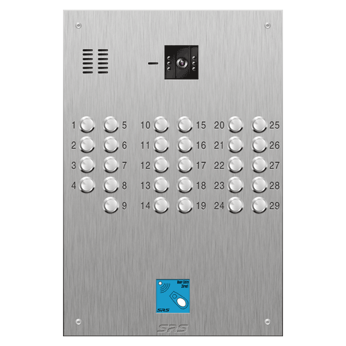 4629/08 29 button S Steel video panel, with prox cut out size D4