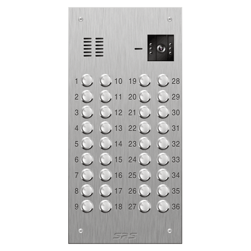 4636 36 button S Steel video panel size D2