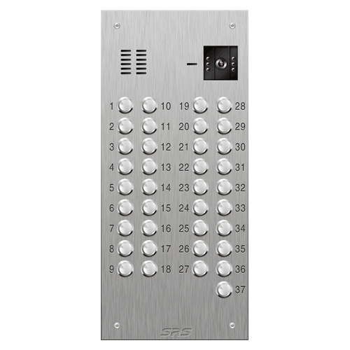 4637 37 button S Steel video panel size D3