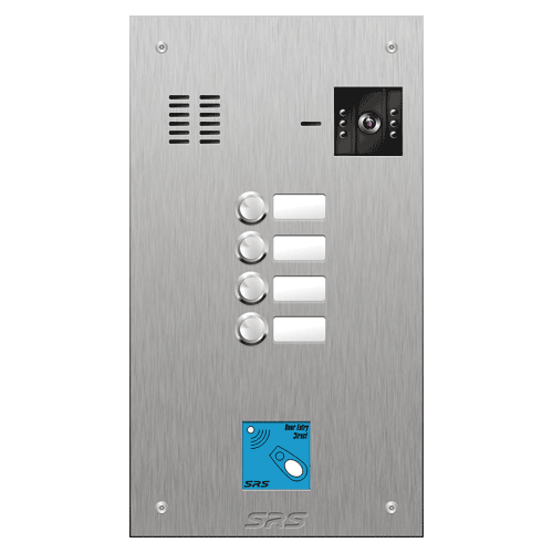 4804/08 04 button vandal resist S Steel video panel, prox. size D
