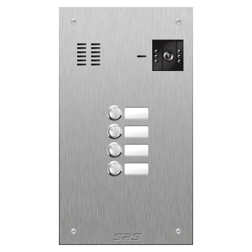 4804 04 button vandal resist S Steel video panel,        size D
