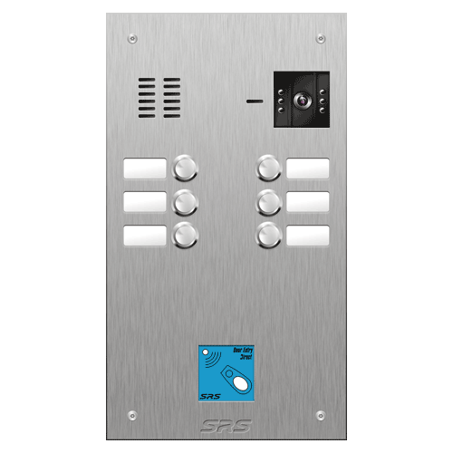 4806/08 06 button vandal resist S Steel video panel, prox. size D