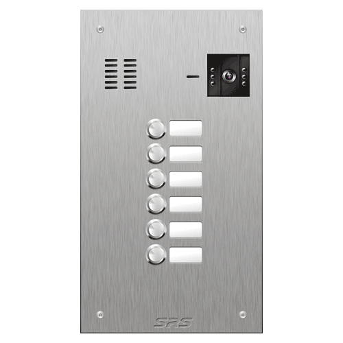 4806 06 button vandal resist S Steel video panel,        size D4
