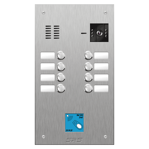 4808/08 08 button vandal resist S Steel video panel, prox. size D