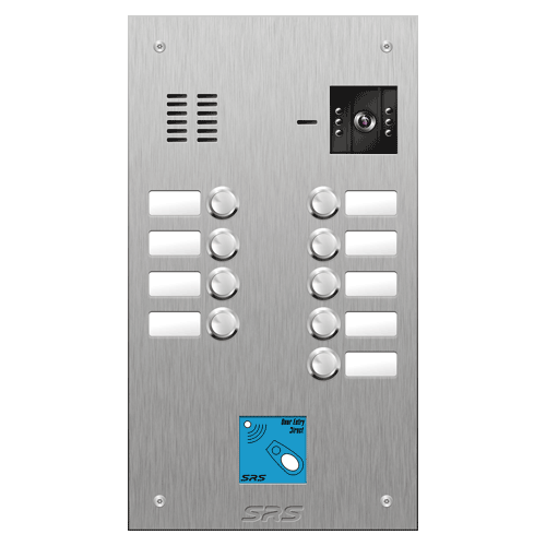4809/08 09 button vandal resist S Steel video panel, prox. size D