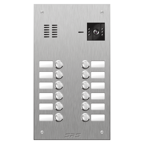 4812 12 button vandal resist S Steel video panel,        size D4