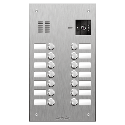 4814 14 button vandal resist S Steel video panel,        size D4