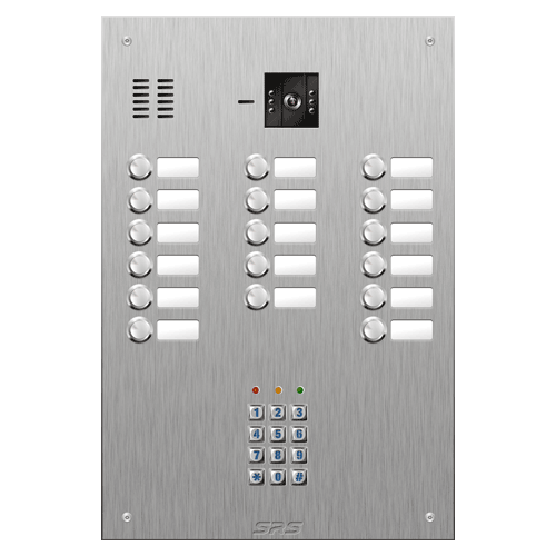 4817/05 17 button vandal resist S Steel video panel, keypad size D4