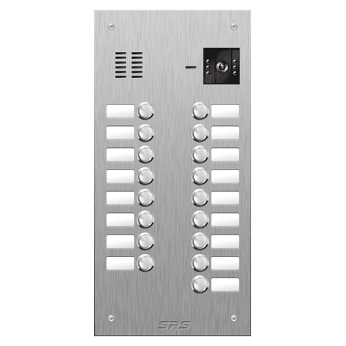 4817 17 button vandal resist S Steel video panel,        size D4